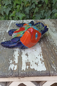 Ceramic Fish, Talavera Pottery, Handmade in Mexico, Fish Home Decor, Garden or Porch Decor, Yard Art, Unique Gift for Fish Lovers