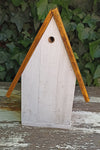 Wooden Birdhouse Asian Style Roof, Outdoor or Indoor Decorative Birdhouse, Unique Gift Idea Handmade in Mexico