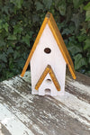 Wooden Birdhouse Asian Style Roof, Outdoor or Indoor Decorative Birdhouse, Unique Gift Idea Handmade in Mexico