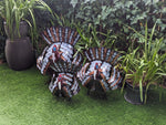 Thanksgiving Turkey Decorations as Outdoor Garden Art or Table Decor Centerpiece for Your Home, Metal Turkey Decor in 3 Sizes