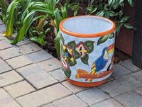 Toucan Planter | 14" Ceramic Talavera Flower Pot | Handmade Mexican Pottery
