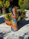 Saguaro Cactus Decor is Colorful Mexican Talavera Pottery, Cactus Room Decor for Bedroom, Bathroom, Outdoor Decorations or Housewarming Gift