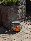 11.5" Oval Mexican Sun Flower Planter is a Colorful, Handmade Talavera Ceramic Planter Pot for Home and Garden Decor, Outdoor Yard Art