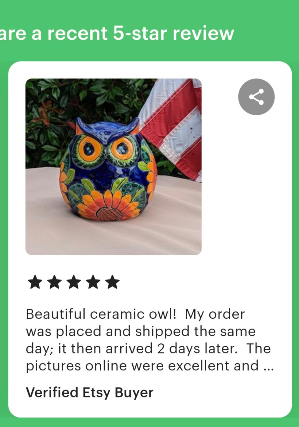 Sunflower Owl Mexican Flower Pot | Ceramic Talavera Pottery Works Indoor or Outdoor as Home Decor or Garden Decor