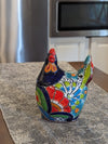 Ceramic Rooster, Talavera Pottery, Handmade in Mexico, Outdoor Home Decor, Garden or Porch Decor, Yard Art, Unique Gift for Chicken Lovers