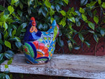 Ceramic Rooster, Talavera Pottery, Handmade in Mexico, Outdoor Home Decor, Garden or Porch Decor, Yard Art, Unique Gift for Chicken Lovers