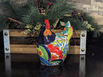 Ceramic Rooster, Talavera Pottery, Handmade in Mexico, Outdoor Home Decor, Garden or Porch Decor, Yard Art, Unique Gift for Chicken Lovers