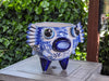 Talavera Blowfish Planter is Hand Painted Ceramic Mexican Pottery | Unique Planter Pot for Yard Art & Outdoor Garden Decor, Big 17&quot; Wide Pot