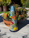 Saguaro Cactus Decor is Colorful Mexican Talavera Pottery, Cactus Room Decor for Bedroom, Bathroom, Outdoor Decorations or Housewarming Gift