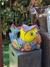 Talavera Whale Planter is Hand Painted Ceramic Mexican Pottery | Large Fish Planter Pot for Yard Art & Outdoor Garden Decor, Big Flower Pot