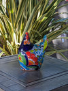 Ceramic Rooster, Talavera Pottery, Handmade in Mexico, Outdoor Home Decor, Garden or Porch Decor, Yard Art, Unique Gift for Chicken Lovers