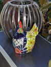 Ceramic Rooster, Talavera Pottery, Handmade in Mexico, Outdoor Home Decor, Garden or Porch Decor, Yard Art, Unique Gift for Chicken Lovers