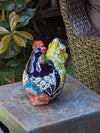 Ceramic Rooster, Talavera Pottery, Handmade in Mexico, Outdoor Home Decor, Garden or Porch Decor, Yard Art, Unique Gift for Chicken Lovers