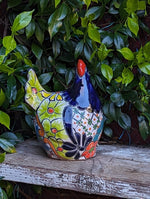 Ceramic Rooster, Talavera Pottery, Handmade in Mexico, Outdoor Home Decor, Garden or Porch Decor, Yard Art, Unique Gift for Chicken Lovers