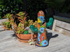 Saguaro Cactus Decor is Colorful Mexican Talavera Pottery, Cactus Room Decor for Bedroom, Bathroom, Outdoor Decorations or Housewarming Gift