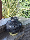 Decorative Centerpiece or Stunning Dried Flower Vase | Black Pottery Home Decor Handmade Mexican Pottery of San Bartolo, Oaxaca Indoor Decor