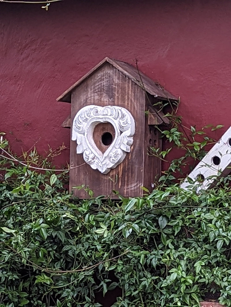 Wooden Birdhouse, Outdoor Garden Decoration, Unique Handmade Yard Decor, Housewarming Gift for Bird Lovers