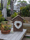 Wooden Birdhouse, Outdoor Garden Decoration, Unique Handmade Yard Decor, Housewarming Gift for Bird Lovers