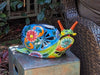 Talavera Snail Planter, Ceramic Mexican Planter Pot for Indoor Home Decor or Outdoor Garden Decor is also Exquisite Hand Painted Yard Art