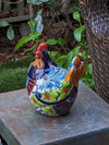 Ceramic Rooster Talavera Pottery  Handmade in Mexico, Home Decor and Outdoor Garden or Porch Decor, Yard Art  Unique Gift for Chicken Lovers