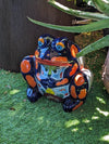 Talavera Frog Flower Pot | Ceramic Pottery for Indoor or Outdoor Planter Pot, Handmade Mexican Home Decor or Garden Decor & Yard Art