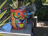 Gorgeous 14" Owl Flower Pot  Talavera Ceramic Planter, Handmade Pottery  Outdoor Garden Decor, Indoor Home Decor  Unique Gift for Birders