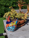 Ceramic Rooster Talavera Pottery  Handmade in Mexico, Home Decor and Outdoor Garden or Porch Decor, Yard Art  Unique Gift for Chicken Lovers