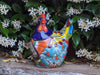 Ceramic Rooster Talavera Pottery  Handmade in Mexico, Home Decor and Outdoor Garden or Porch Decor, Yard Art  Unique Gift for Chicken Lovers