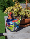 Ceramic Rooster Talavera Pottery  Handmade in Mexico, Home Decor and Outdoor Garden or Porch Decor, Yard Art  Unique Gift for Chicken Lovers