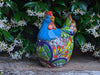 Ceramic Rooster Talavera Pottery  Handmade in Mexico, Home Decor and Outdoor Garden or Porch Decor, Yard Art  Unique Gift for Chicken Lovers