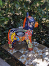 Handmade Talavera Donkey Planter is Mexican Pottery | Ceramic Plant Pot for Outdoor Garden or Indoor Home Decor, Hand Painted Yard Art