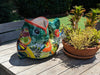 Talavera Whale Planter is Hand Painted Ceramic Mexican Pottery | Large Fish Planter Pot for Yard Art & Outdoor Garden Decor