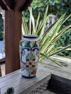 Ceramic Talavera Vase is Exquisite Handmade Mexican Pottery | Decorative Flower Vase is Gorgeous Centerpiece for Home Decor or Yard Decor