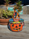 Halloween Pumpkin Fall Decor, Unique Halloween Gift Ideas, Handmade Mexican Talavera Art & Home Decor, Large Autumn Jack-o-Lantern