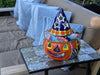 Halloween Pumpkin Fall Decor, Unique Halloween Gift Ideas, Handmade Mexican Talavera Art & Home Decor, Large Autumn Jack-o-Lantern