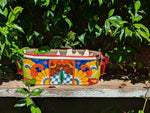 Succulent Planters Talavera Pottery, Indoor Windowsill Cute Succulent Planter Box, Ceramic Planter Mexican Art as Housewarming Gift