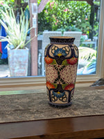 Ceramic Talavera Vase is Exquisite Handmade Mexican Pottery | Decorative Flower Vase is Gorgeous Centerpiece for Home Decor or Yard Decor