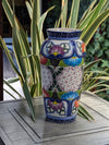 Ceramic Talavera Vase is Exquisite Handmade Mexican Pottery | Decorative Flower Vase is Gorgeous Centerpiece for Home Decor or Yard Decor