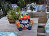 Talavera Frog Flower Pot | Ceramic Pottery for Indoor or Outdoor Planter Pot, Handmade Mexican Home Decor or Garden Decor & Yard Art