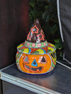 Halloween Pumpkin Fall Decor, Unique Halloween Gift Ideas, Handmade Mexican Talavera Art & Home Decor, Large Autumn Jack-o-Lantern