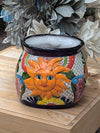 11.5" Oval Mexican Sun Flower Planter Pot is a Colorful, Handmade Talavera Ceramic Planter Pot for Home and Garden Decor, Outdoor Yard Art