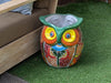 Gorgeous 14" Owl Flower Pot, Ceramic Planter is Handmade Talavera Pottery for Outdoor Garden Decor, Unique Housewarming Gift