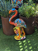 Flamingo Home Decor & Garden Art | Gorgeous Handmade Talavera Flamingo Will Enhance Your Home, Porch or Outdoor Decorations