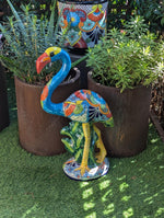 Flamingo Home Decor & Garden Art | Gorgeous Handmade Talavera Flamingo Will Enhance Your Home, Porch or Outdoor Decorations