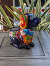 Talavera Dog Flower Pot for Outdoor Decor or Garden Decorations, Planter Pot is Handmade Mexican Pottery, great as Cute Dog Lover Gifts