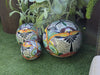 Spheres Garden Decor & Yard Art | Ceramic Talavera Pottery Home Decor, 3 Spheres Handmade in Mexico