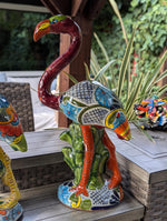 Flamingo Talavera Home Decor & Garden Art | Gorgeous Handmade Talavera Flamingo Will Enhance Your Home, Porch or Outdoor Decorations