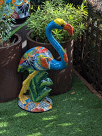 Flamingo Home Decor & Garden Art | Gorgeous Handmade Talavera Flamingo Will Enhance Your Home, Porch or Outdoor Decorations