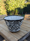 Talavera Pottery, Large Planter Pot 17" Wide, Ceramic Indoor Outdoor Flower Pot, Handmade In Mexico