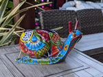 Talavera Snail Planter, Ceramic Mexican Planter Pot for Indoor Home Decor or Outdoor Garden Decor is also Exquisite Hand Painted Yard Art